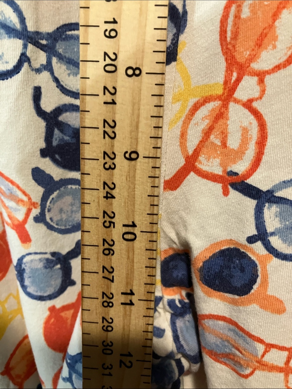 HUE White Lounge Shorts with Navy, Orange & Yellow Sunglasses Print - Picture 7 of 9